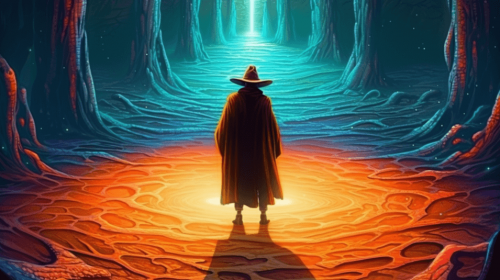 Grey_Fox_A_mysterious_traveler_clad_in_a_cloak_and_hat_looking__99fdf341-86e5-4736-a109-fc1825699863