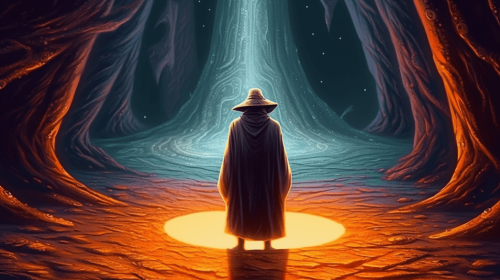 Grey_Fox_A_mysterious_traveler_clad_in_a_cloak_and_hat_looking__f6279648-0b4c-4736-8f43-6717917fbc3a