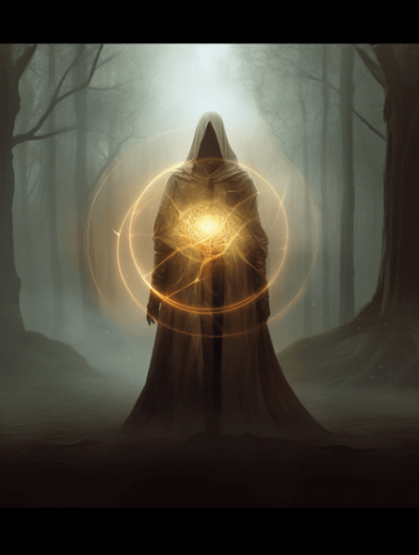 Grey_Fox_Content_Depict_a_mysterious_man_wearing_a_cloak_with_h_2d1f53bc-793d-4336-a844-e4889977273d