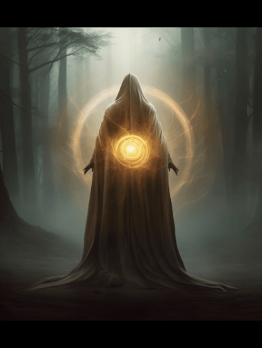 Grey_Fox_Content_Depict_a_mysterious_man_wearing_a_cloak_with_h_913ed3df-293a-4797-9e44-464df1685213