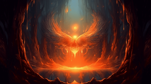 Grey_Fox_Content_Depict_flying_phoenix_shaped_cape_made_of_ener_6eb01e6b-e014-4ebe-a92c-5320839c05f6