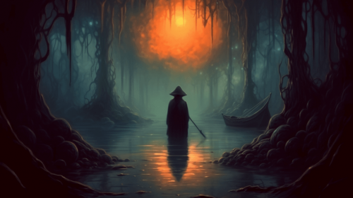 Grey_Fox_Content_a_cloaked_traveler_with_a_hat_in_the_middle_of_1d6306d3-9bce-467a-a395-64647baff98e